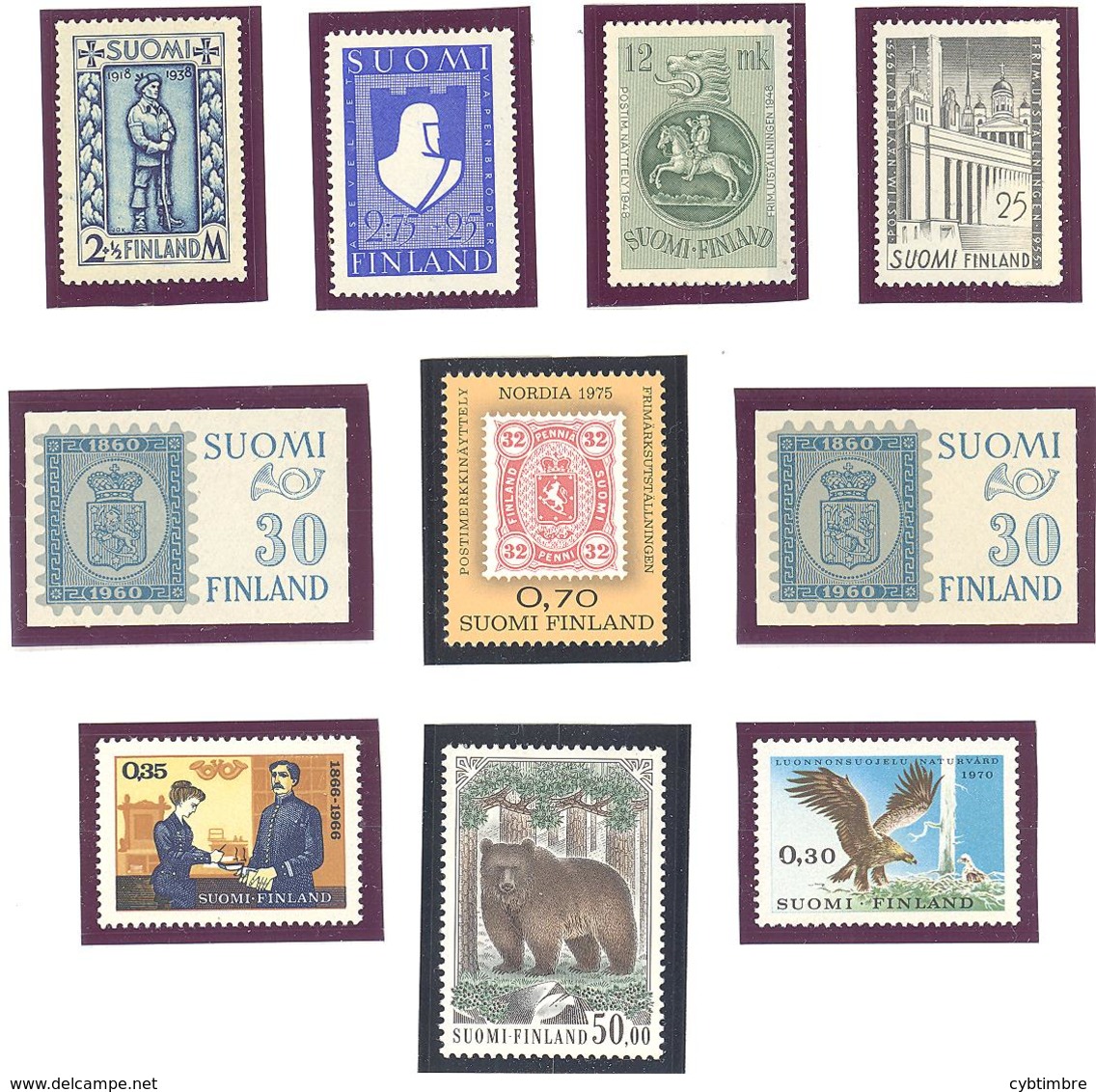 Finlande:entre Yvert N° 203/1054**; MNH; Cote 91.50€; A Saisir - Colecciones