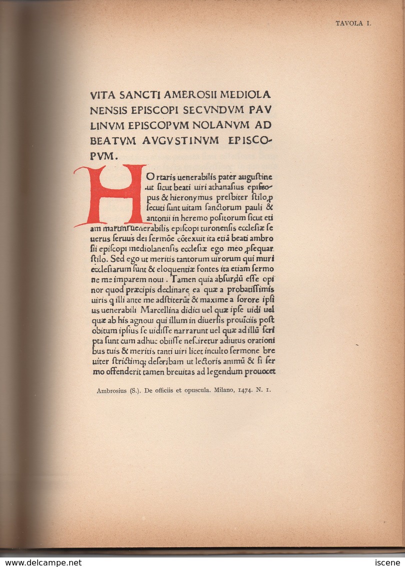 Catalogue De Vente Aux Enchères 1935 " Cento Libri Famosi ..." - A Identificar