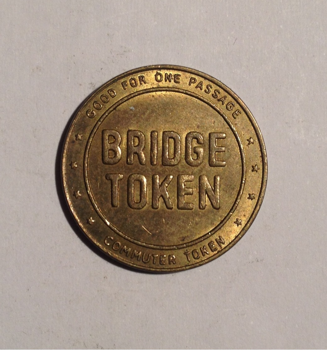 TOKEN JETON GETTONE TRANSIT TRASPORTI PENNSYLVANIA NEW JERSEY 1934BRIDGE - Monétaires/De Nécessité