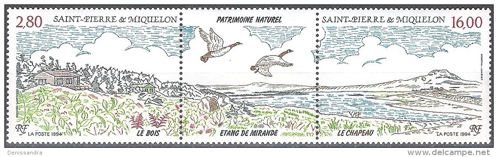 Saint-Pierre & Miquelon 1994 Michel 681 - 682 Neuf ** Cote (2007) 10.00 € Patrimoine Naturel - Neufs