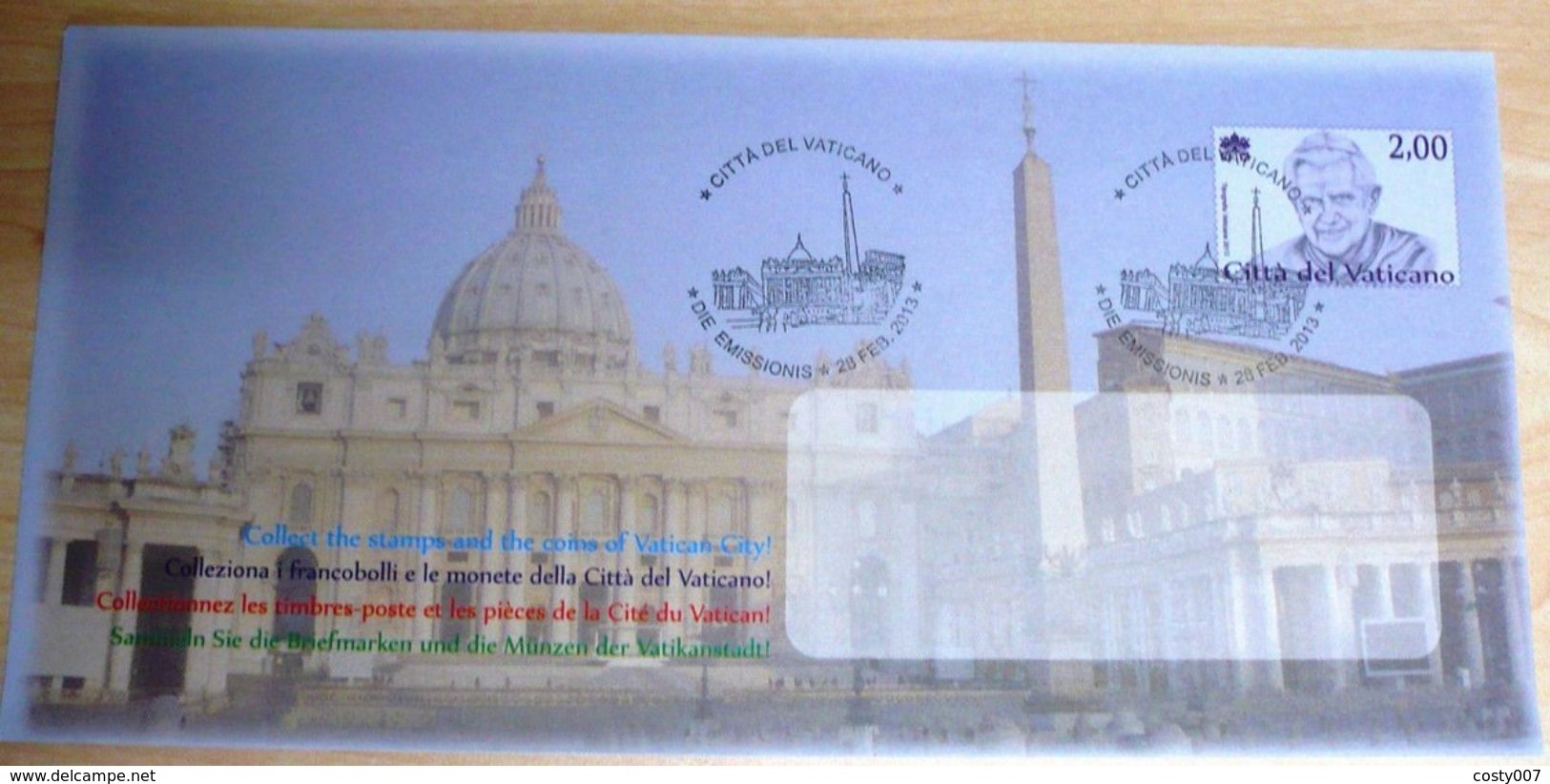 Vatican 2013 Vatican City FDC DE.214 - Briefe U. Dokumente