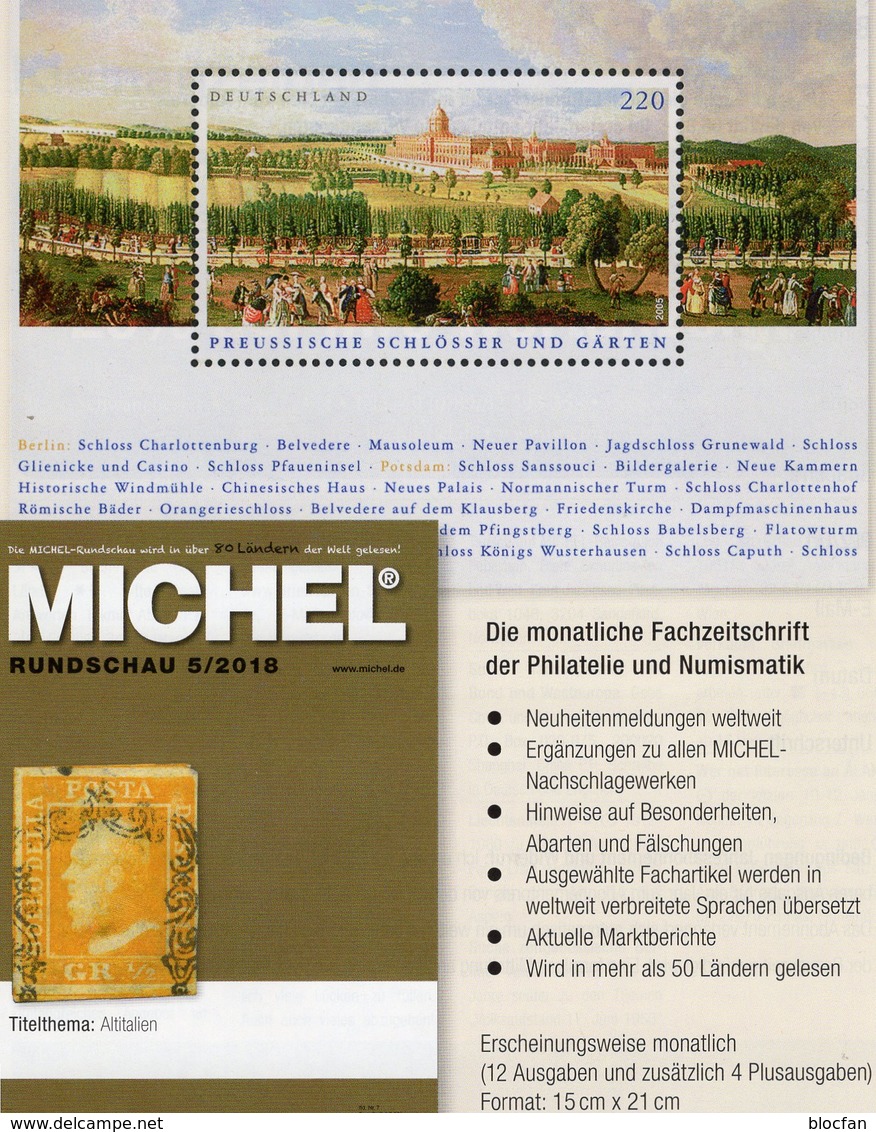 MICHEL Briefmarken Rundschau 5/2018 Neu 6€ Stamps Of The World Catalogue/magacine Of Germany ISBN 978-3-95402-600-5 - Alemán