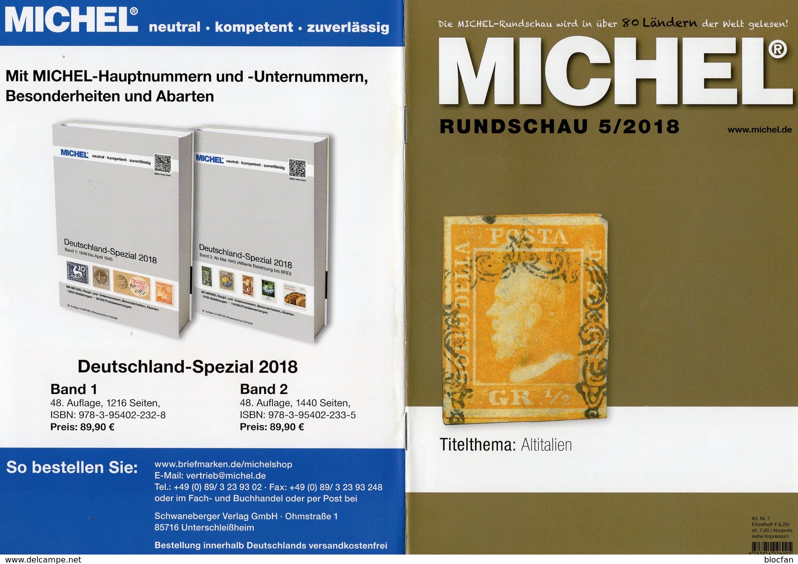 MICHEL Briefmarken Rundschau 5/2018 neu 6€ stamps of the world catalogue/magacine of Germany ISBN 978-3-95402-600-5