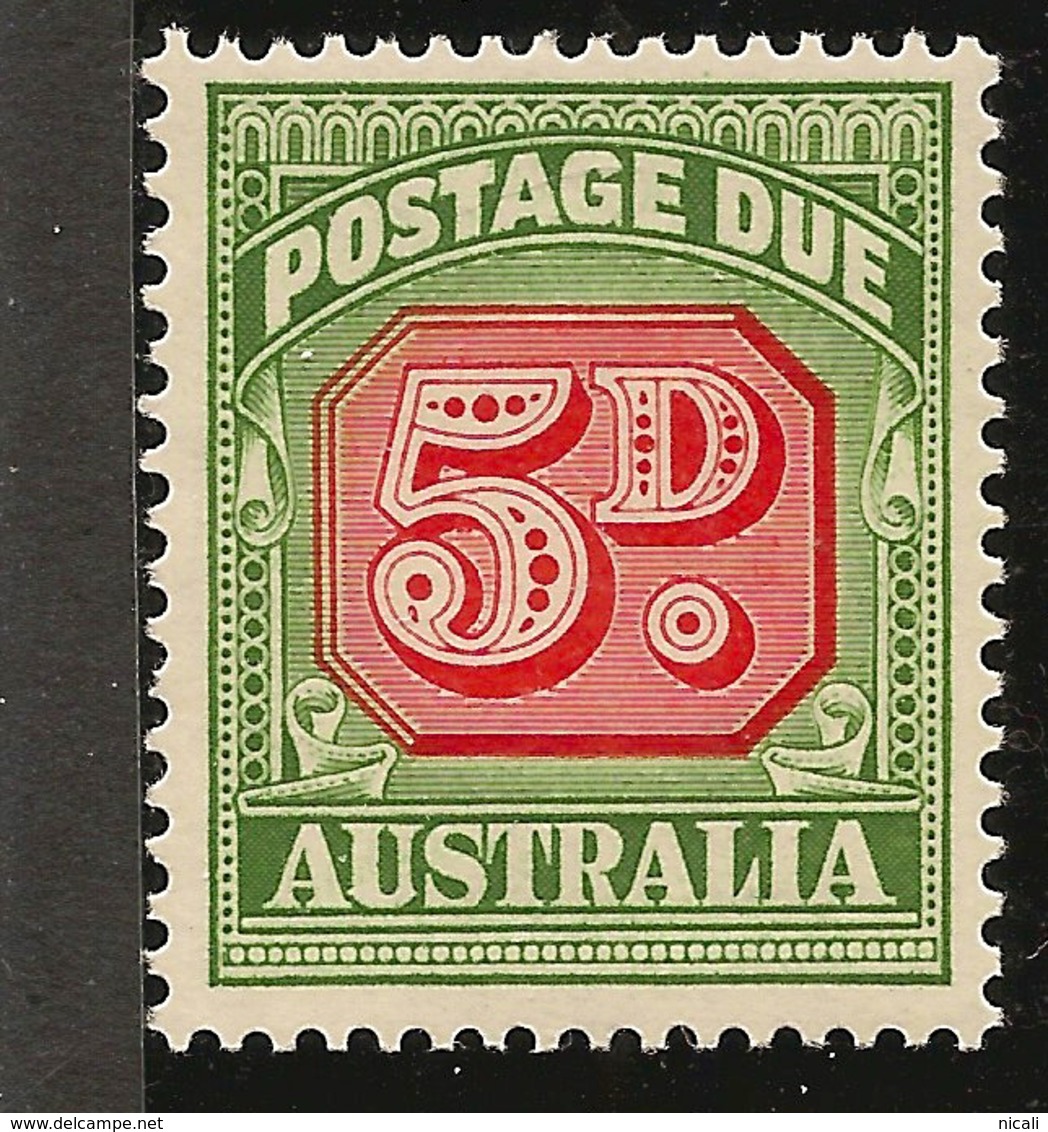 AUSTRALIA 1958 5d Due Die II SG D136a HM #ALL21 - Segnatasse