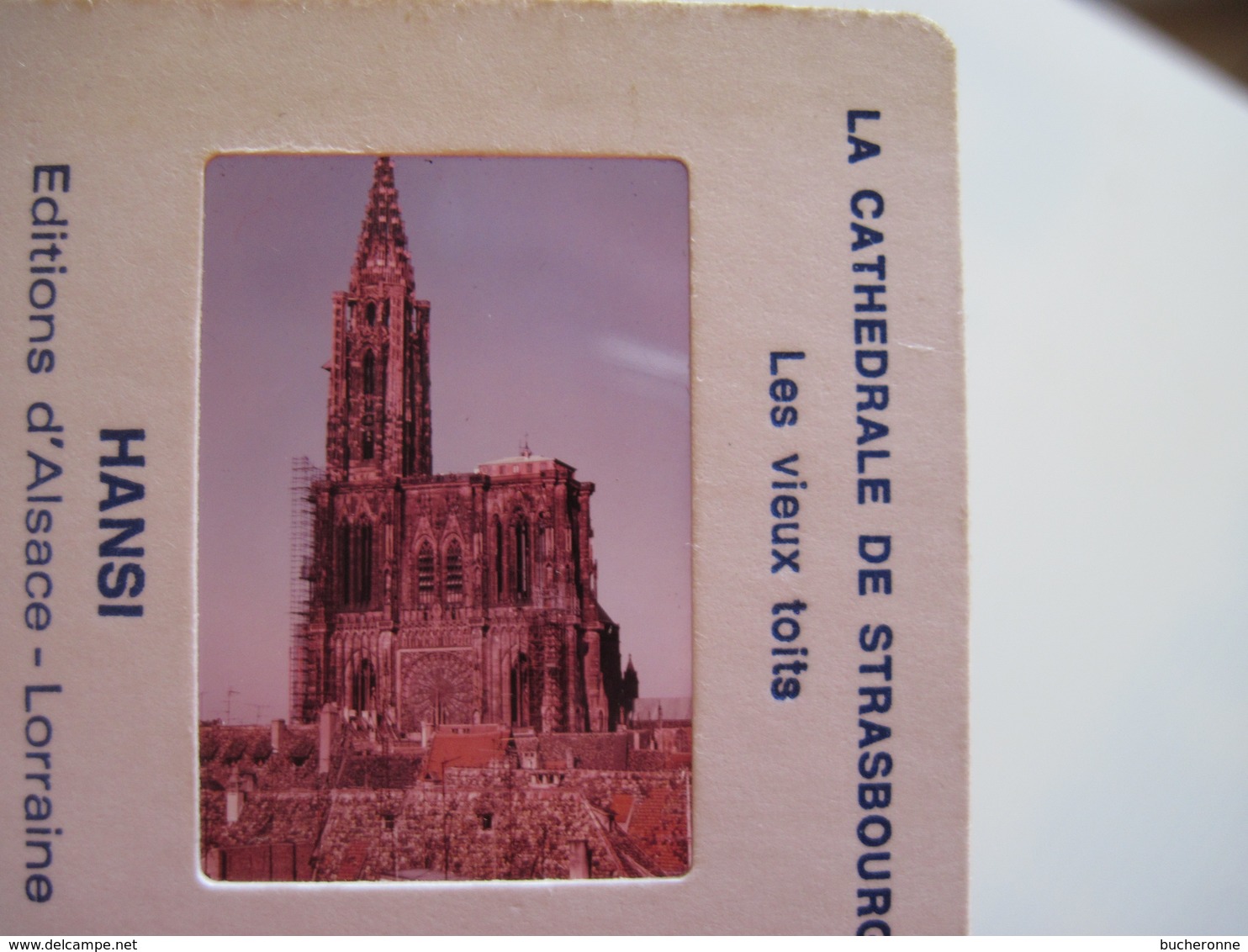 12 diapositives la cathédrale de strasbourg hansi éditions d'Alsace Lorraine