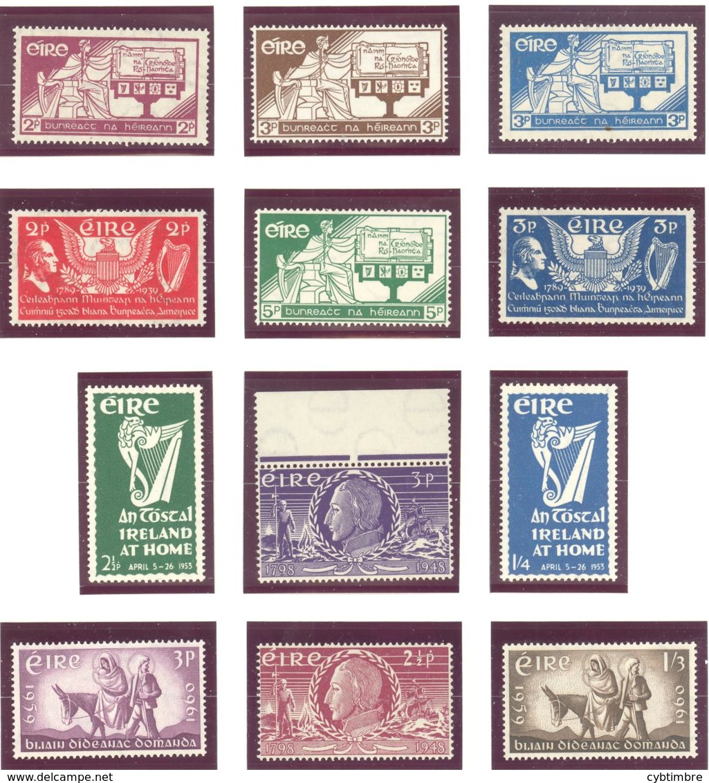 Irlande: Entre Yvert N° 71-145**; MNH; Cote 91.00€ - Unused Stamps
