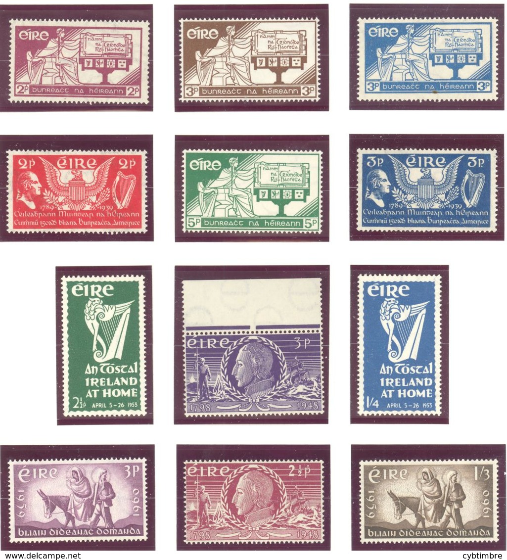 Irlande: Entre Yvert N° 71-145**; MNH; Cote 91.00€ - Nuovi