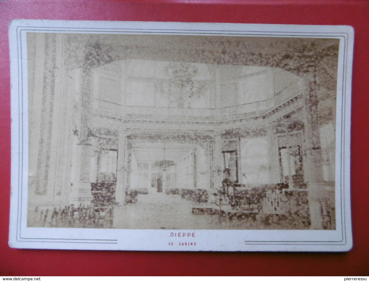 DIEPPE INTERIEUR CASINO PHOTO 16.5 X 10.5 - Lieux