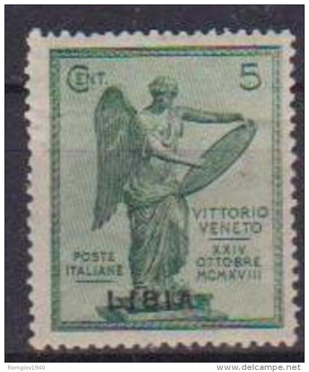 COLONIE ITALIANE  LIBIA 1922 VITTORIA SASS.34  MLH VF - Libye