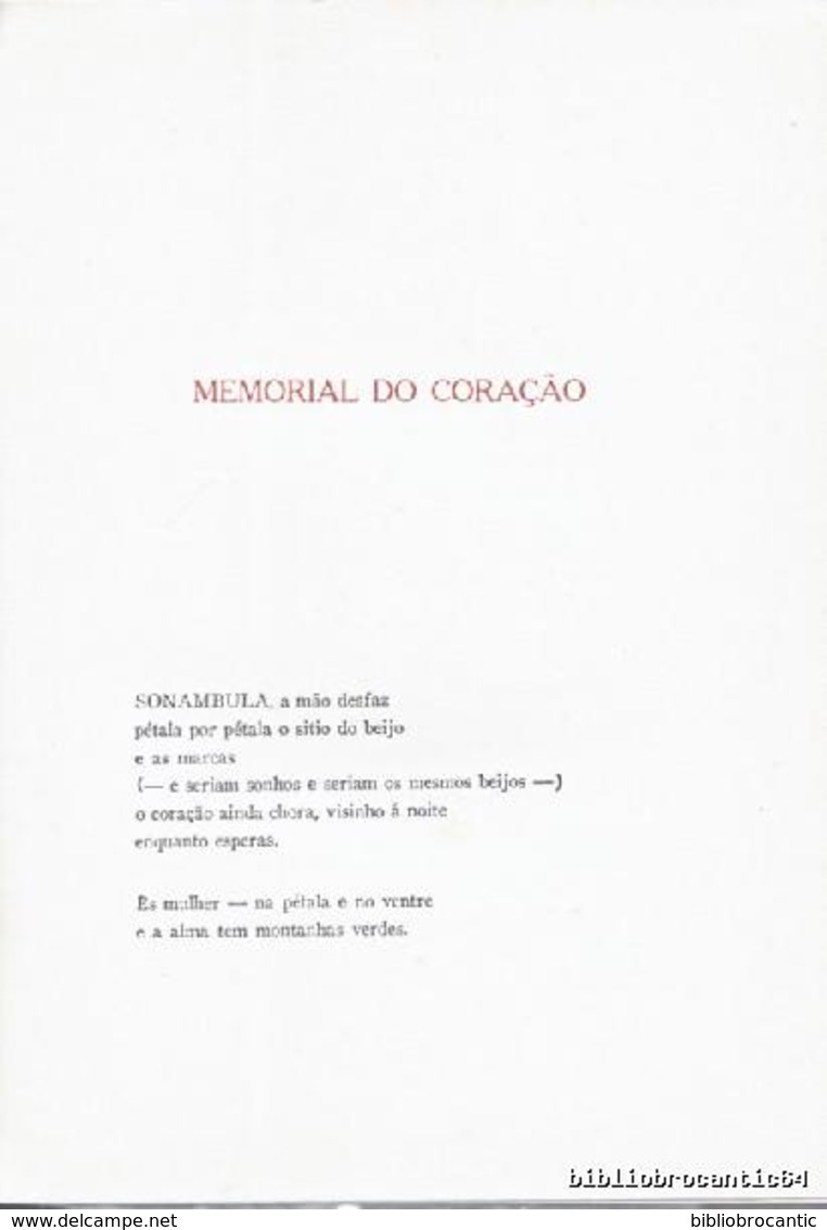 BRASIL < * MEMORIAL DO CORACAO * Por JOSE FRANCISCO COELHO - Poetry