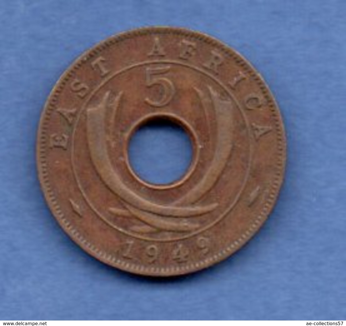 East Africa  -  5 Cents 1949 -  Km # 33 -  état  TTB - Colonies