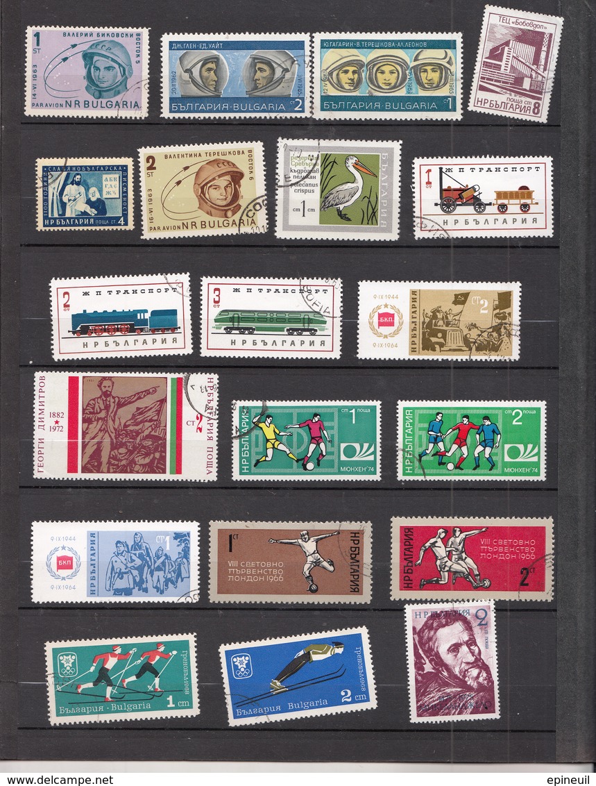 BULGARIE ° LOT DE 20 TIMBRES OBLITERES DIFFERENTS - Collections, Lots & Series