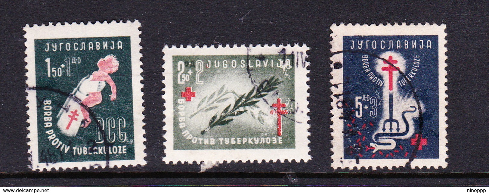 Yugoslavia SG 570-572 1948 Anti T.B. Fund,used - Used Stamps
