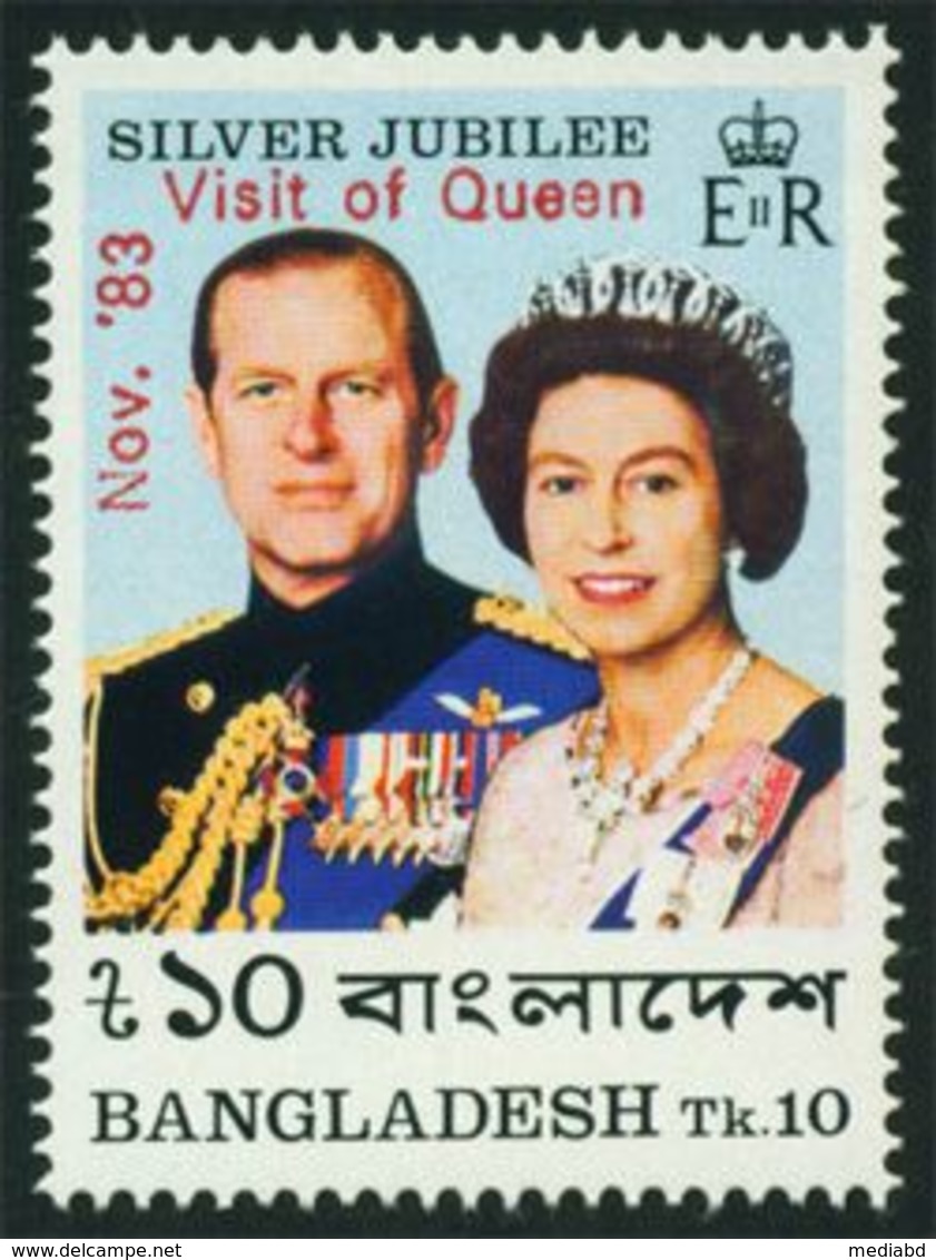 Bangladesh : Visit Of Queen (Overprint) 1v MNH 1983 - Bangladesh