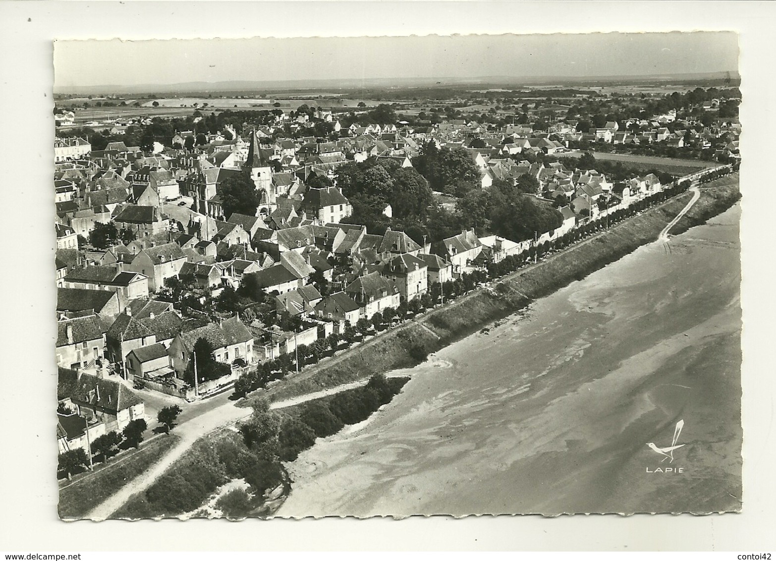 58 POUILLY SUR LOIRE VUE GENERALE AERIENNE  EDITION LAPIE NIEVRE - Pouilly Sur Loire