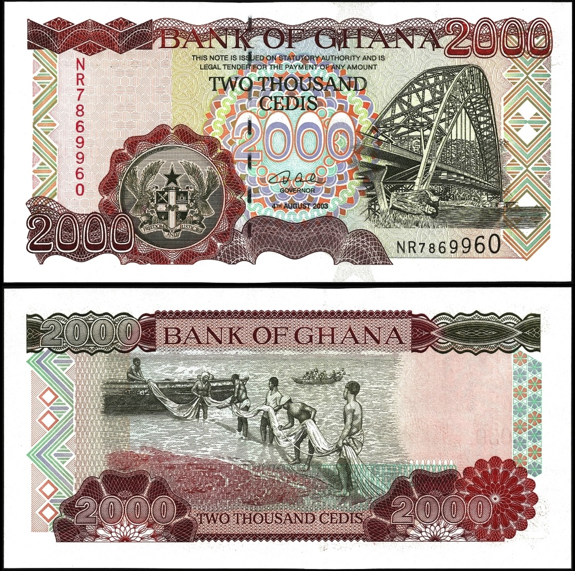 Ghana 2000 CEDIS 2003 P 33h UNC - Ghana