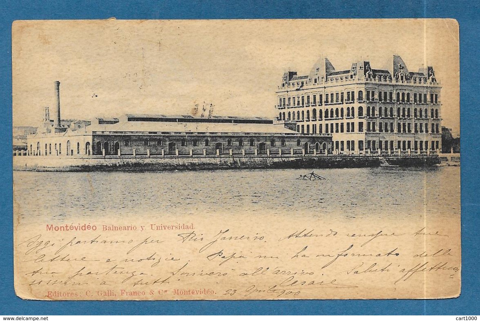 URUGUAY MONTEVIDEO BALNEARIO Y UNIVERSIDAD 1900 - Uruguay