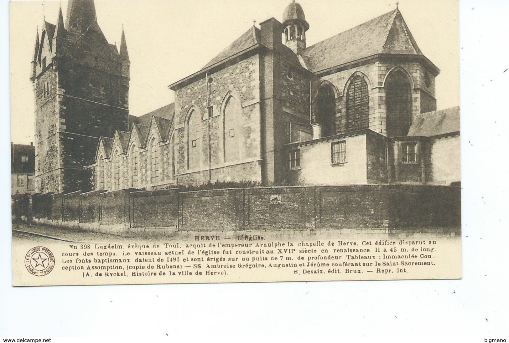 Herve L'Eglise Belgique Historique - Herve