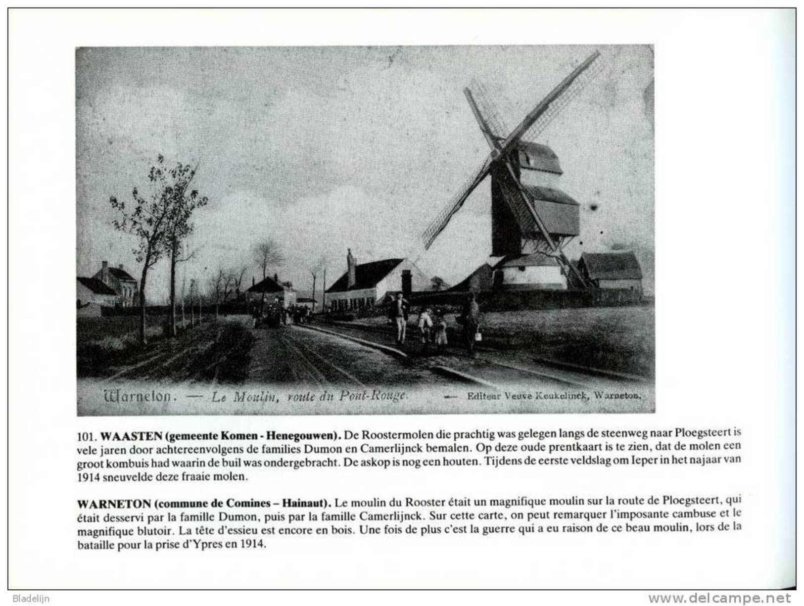 Molen/moulin - BOEK: Verdwenen Belgische Windmolens In Oude Prentkaarten / Moulins à Vent Belges Disparus En Cartes Post - Historia