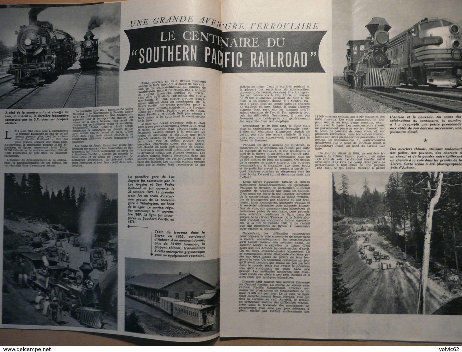 Vie du Rail 563 1956 donzère tarascon avignon arles St victor de Thizy Southern pacific railroad louis tollet