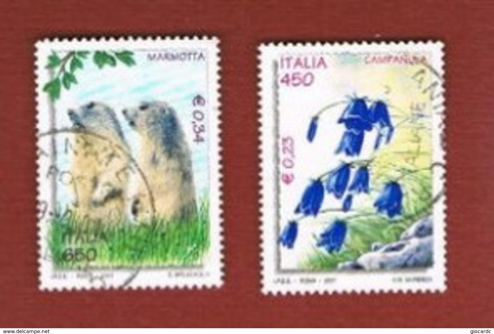 ITALIA REPUBBLICA  -  2001 AMBIENTE E NATURA 2 VALORI - USATO ° - 2001-10: Usati