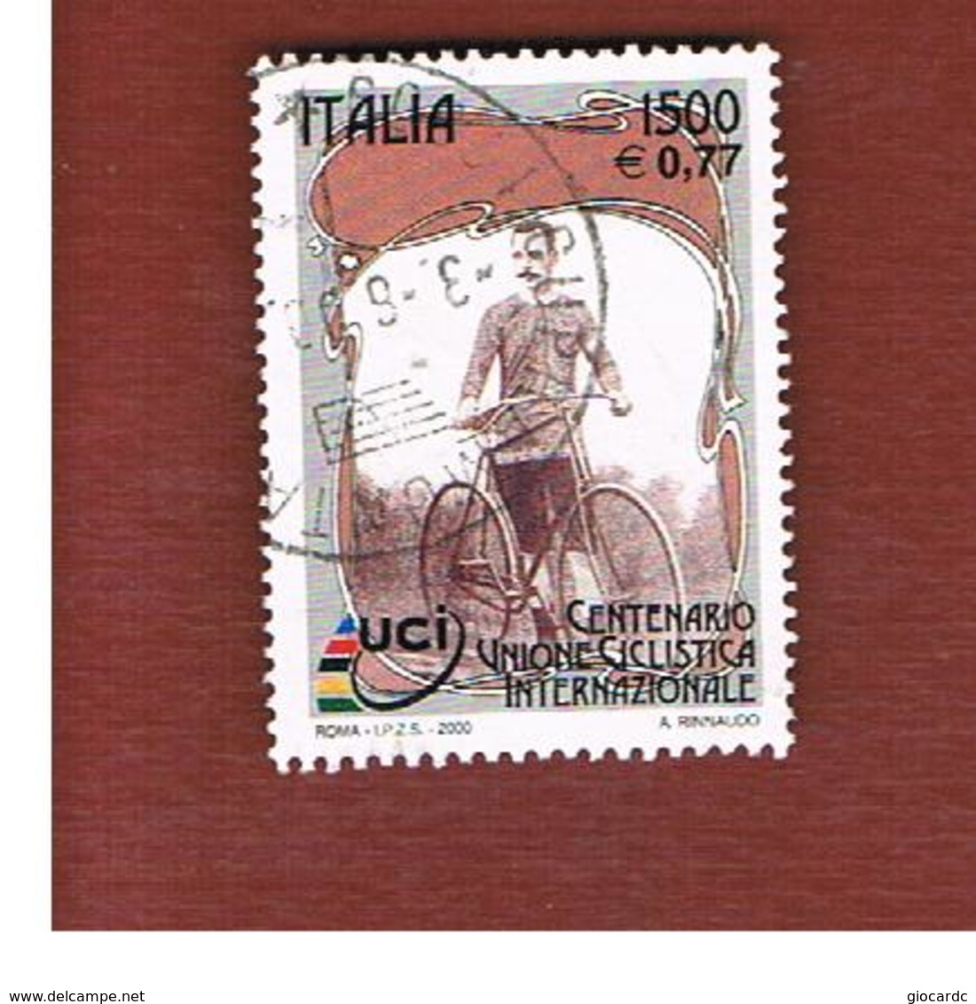 ITALIA REPUBBLICA  -  2000 U.C.I. CICLISTA - USATO ° - 1991-00: Oblitérés