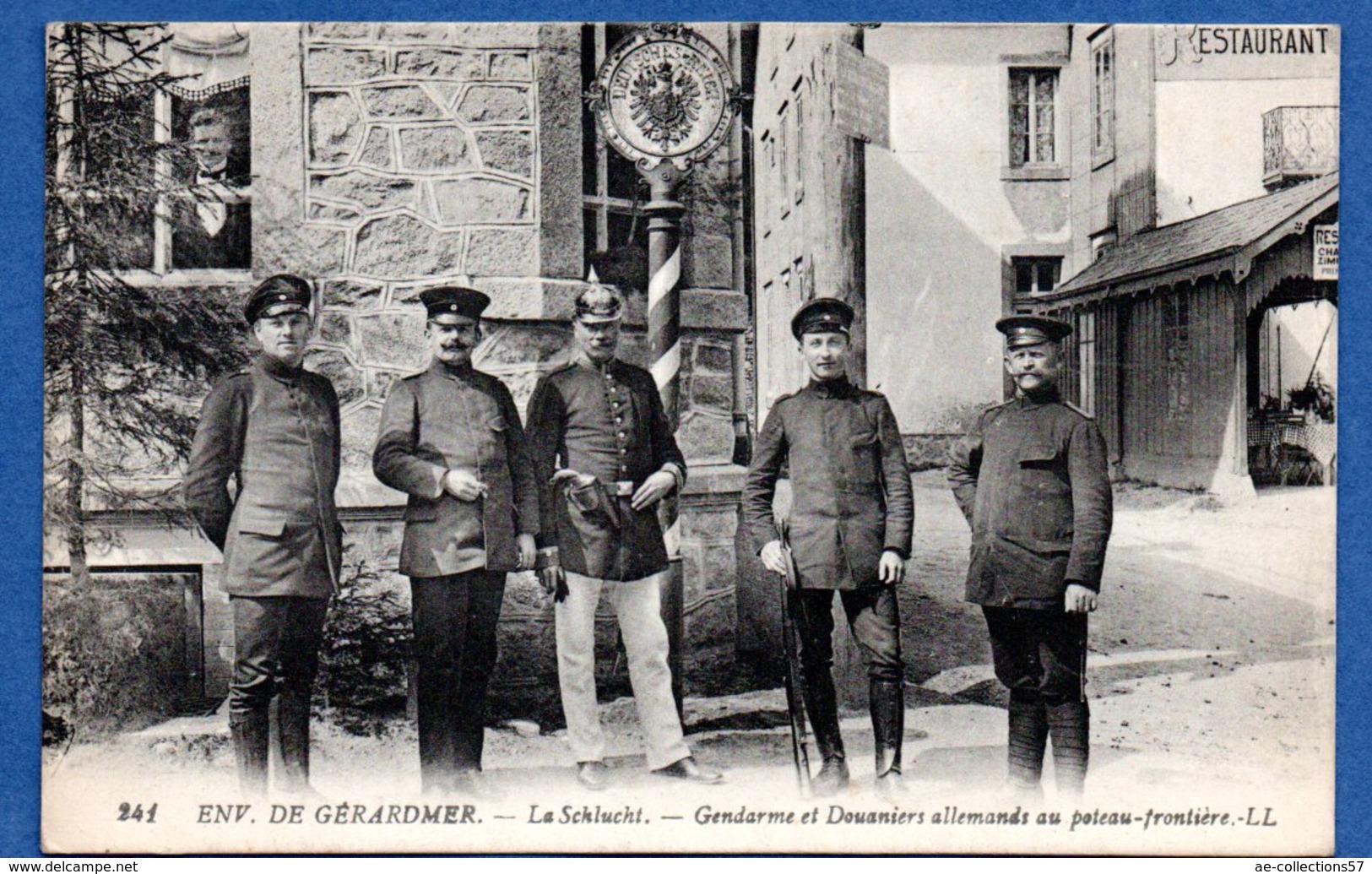 Environ De Gérardmer / La Schlucht / Gendarmes Et Douaniers Allemands Au Poteau Frontière - Gerardmer