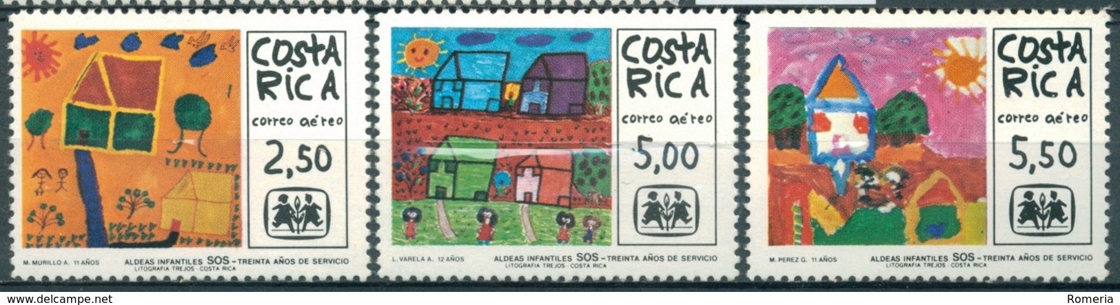 Costa Rica - 1979 - Yt PA 6747749 - 30 Ans De S.O.S. Villages D'Enfants - ** - Costa Rica