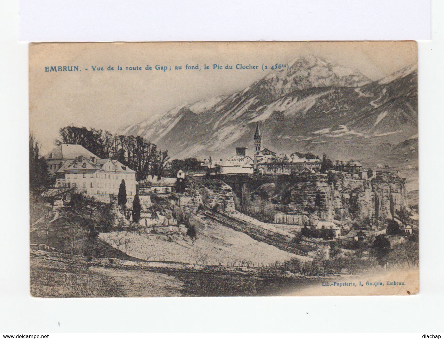 Embrun.Forteresse Vauban. Vue De La Route De Gap. Le Pic Du Clocher. (2787) - Embrun