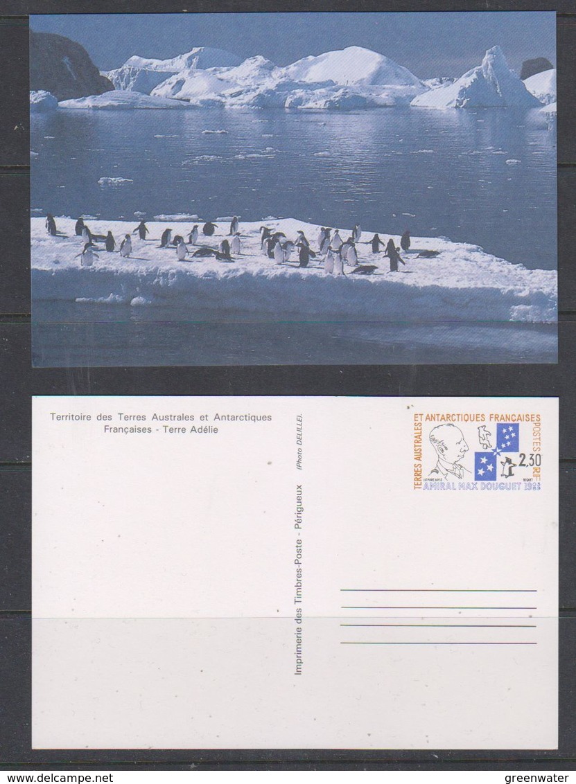 TAAF 1989 Max Douguet Postal Stationery N° 1 Unused (38728A) - Postwaardestukken