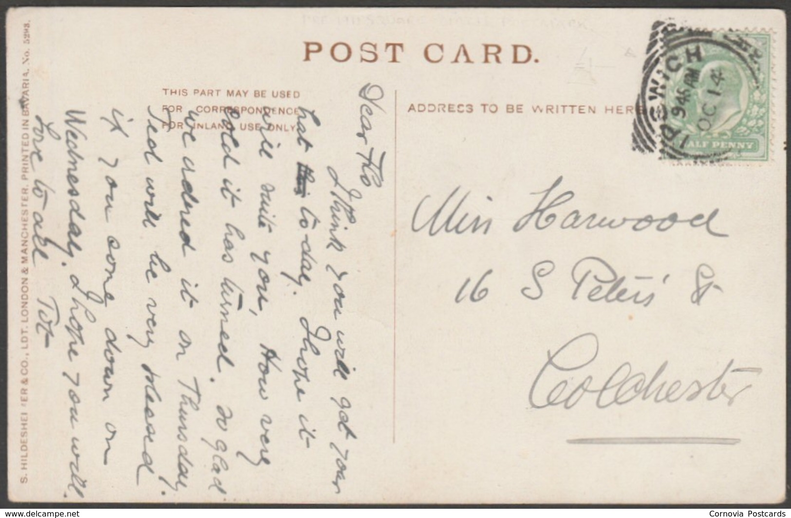 Church, St Ives, Cornwall, C.1904 - Hildesheimer Postcard - St.Ives