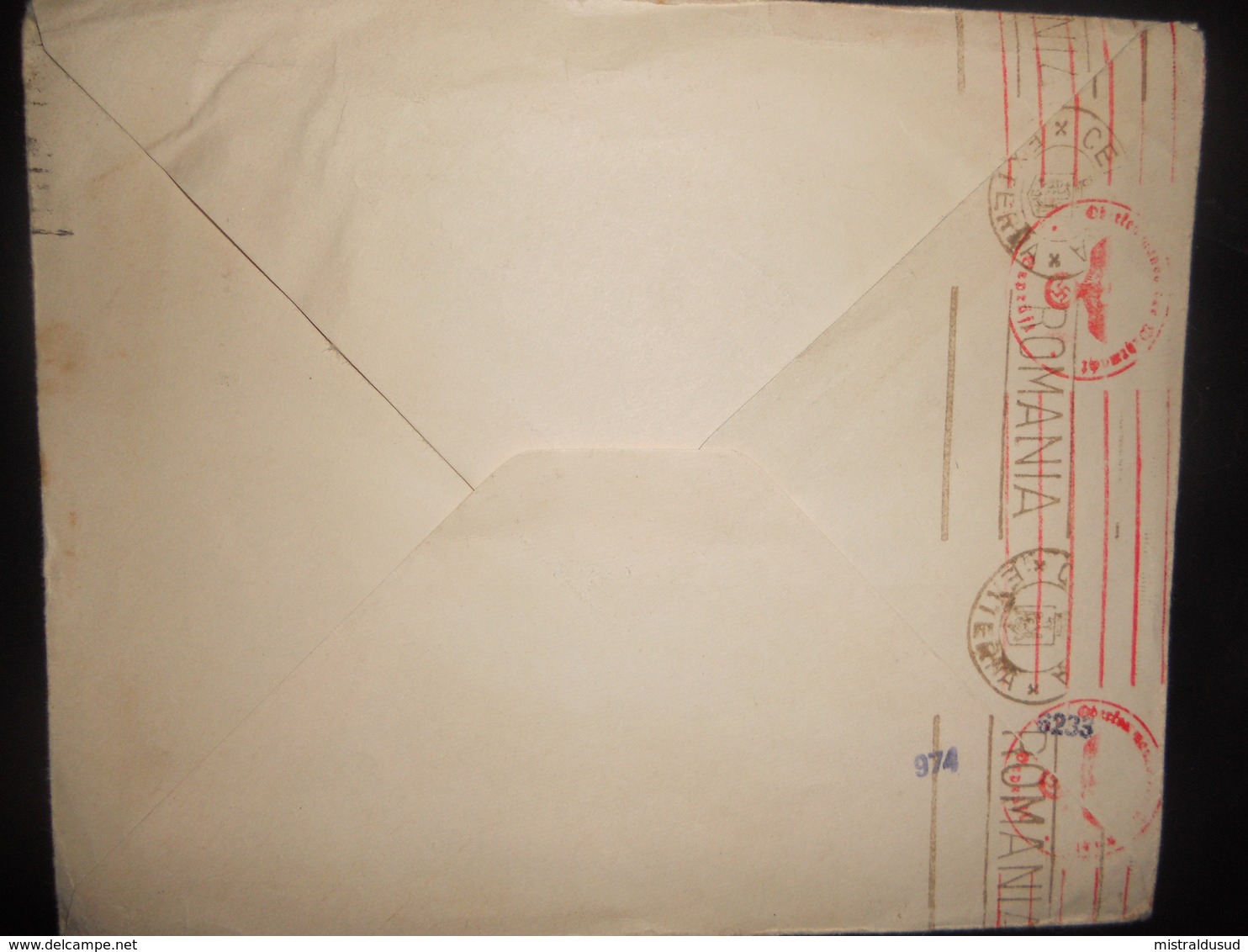 Roumanie , Lettre De Bucaresti 1942 Pour Paris Avec Censure - Lettres & Documents