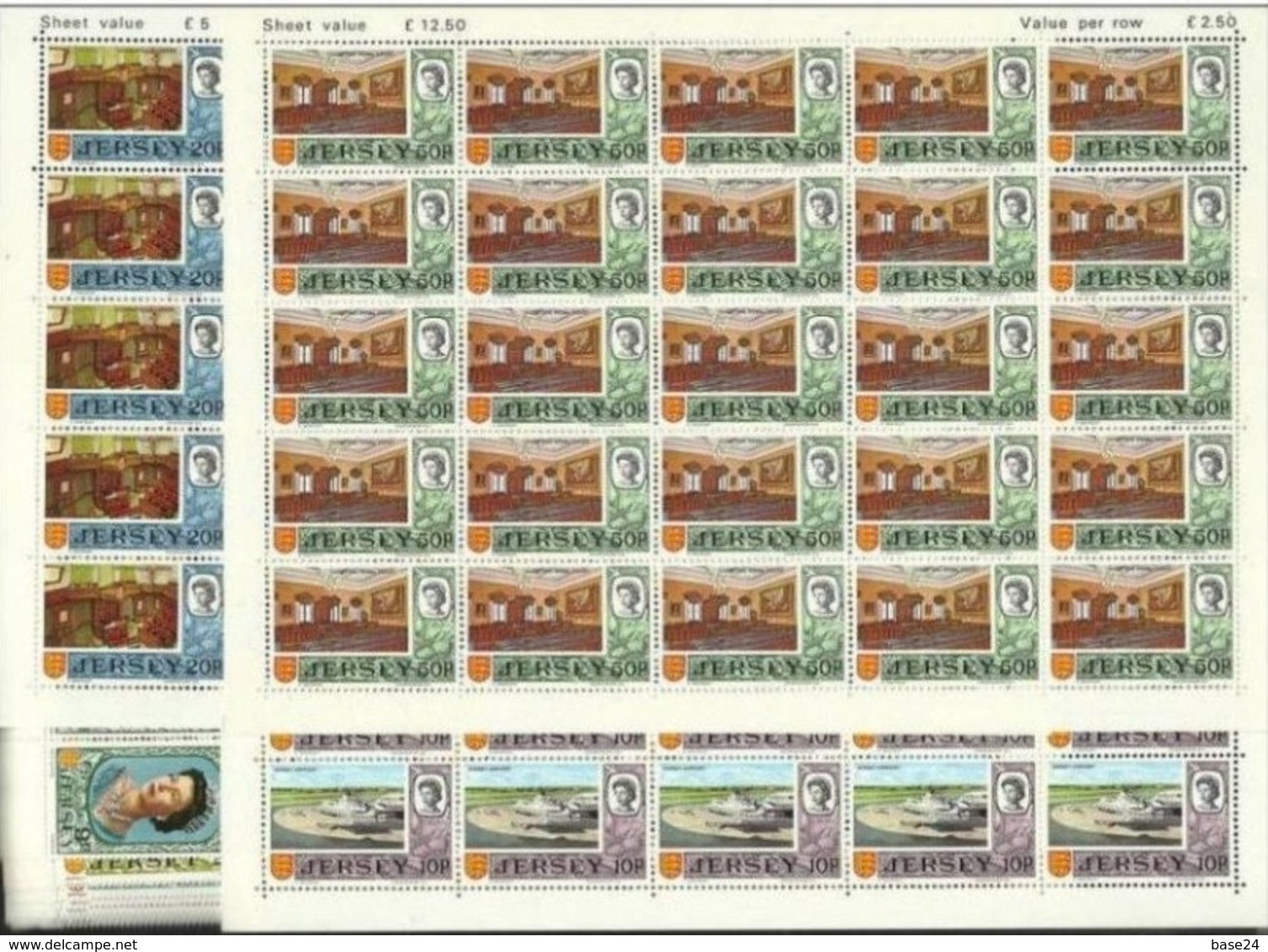1970 1971 Jersey  DEFINITIVA DECIMALE Definitives Decimal 25 Serie Di 15v. (C/U. 28/42) MNH** - Jersey