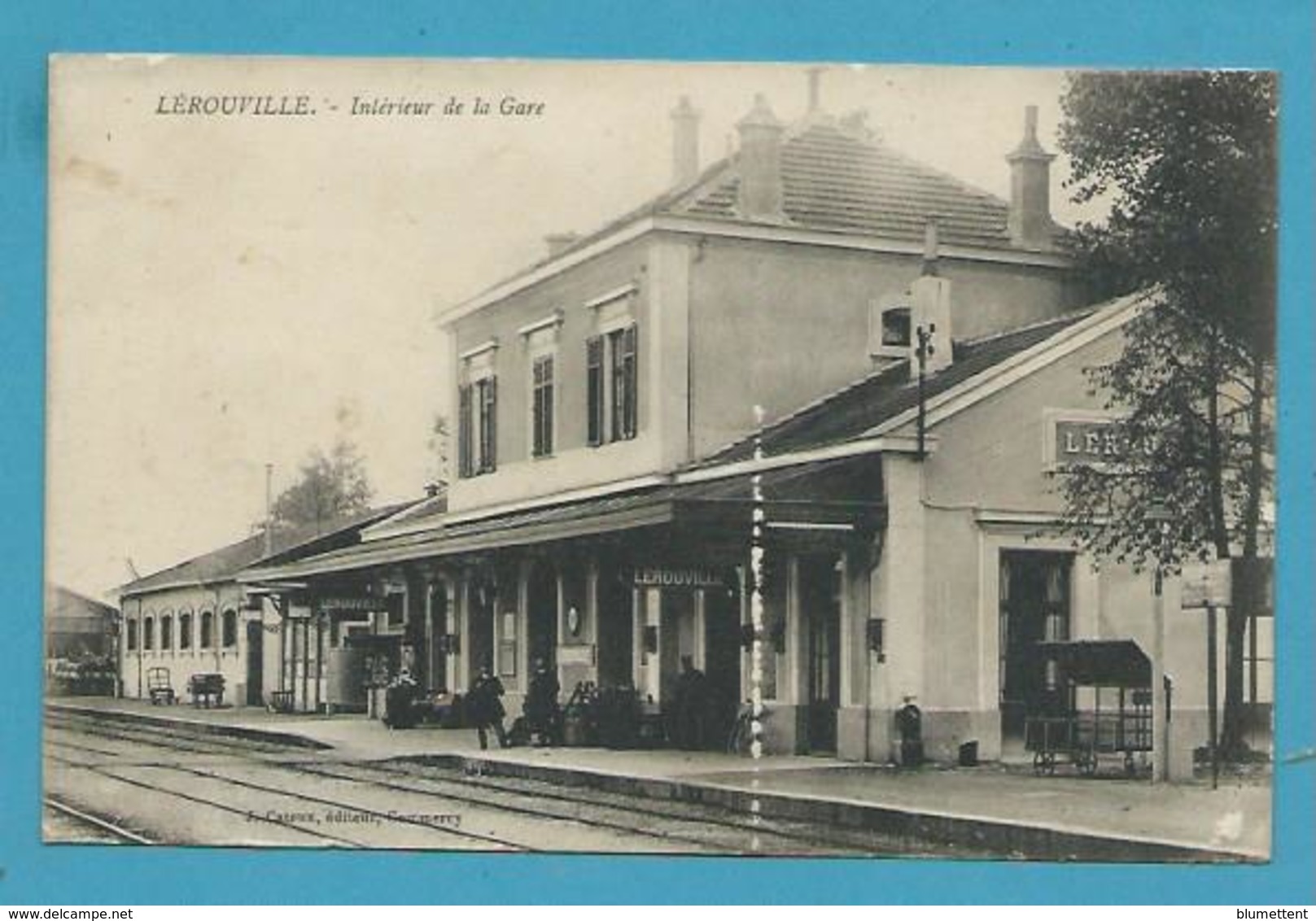 CPA Chemin De Fer Intérieur De La Gare LEROUVILLE 55 - Lerouville