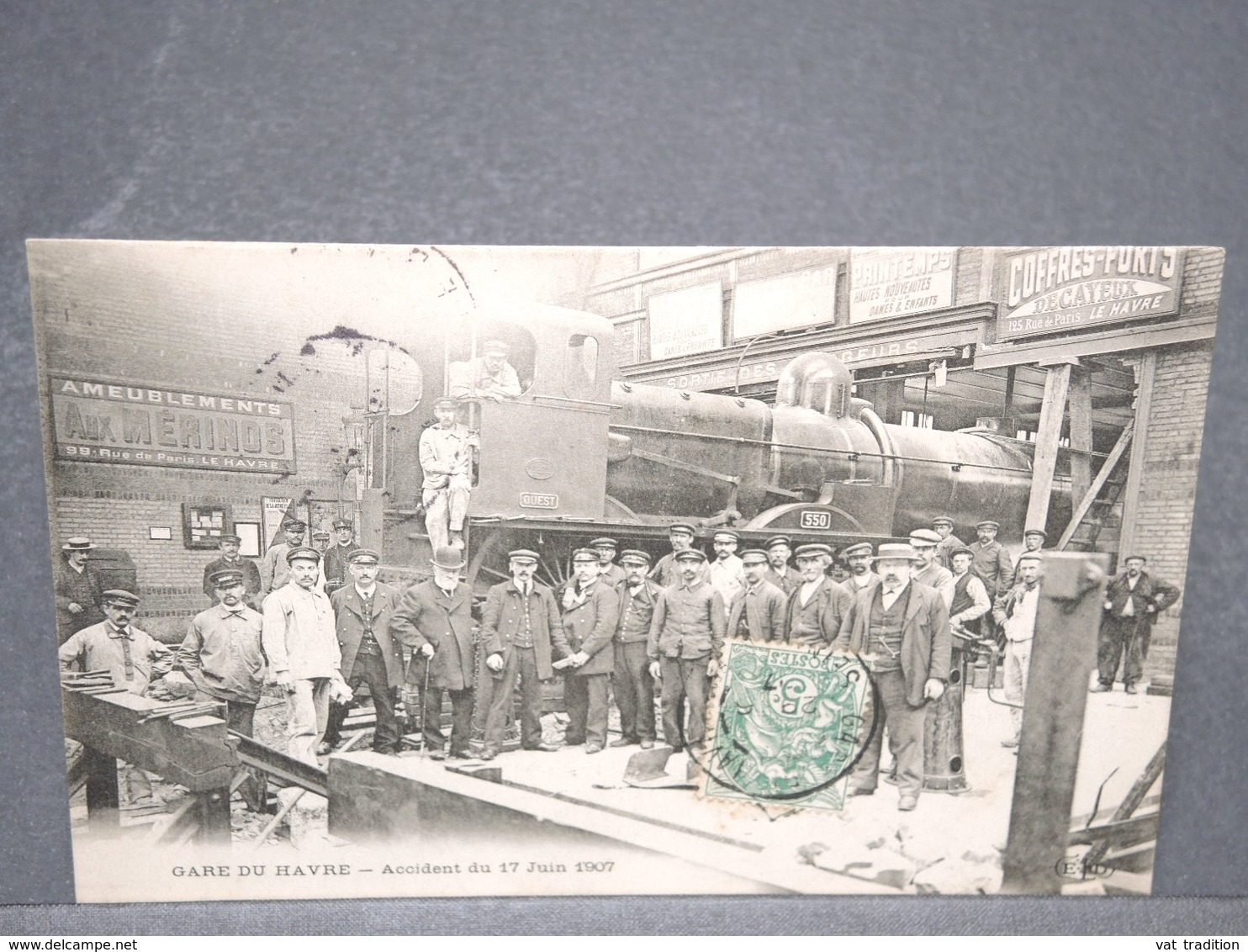 FRANCE - Carte Postale  - Le Havre - Gare - Accident Du 17 Juin 1907 - L 16579 - Gare