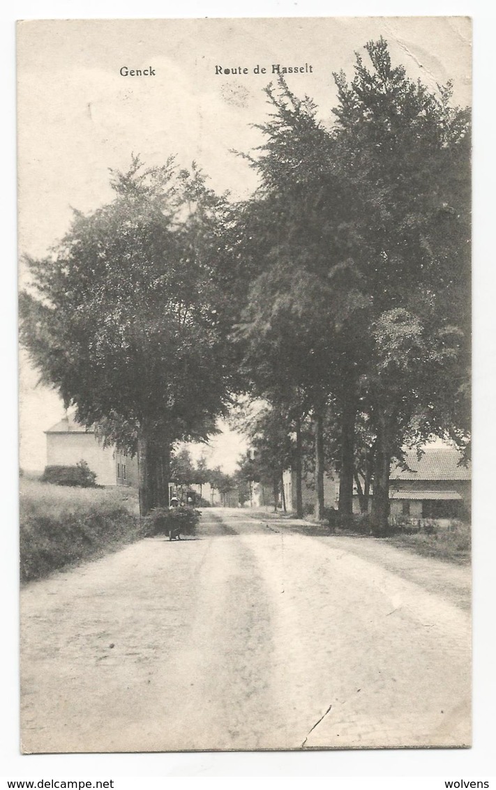 Genk Route De Hasselt Oude Postkaart Genck - Genk