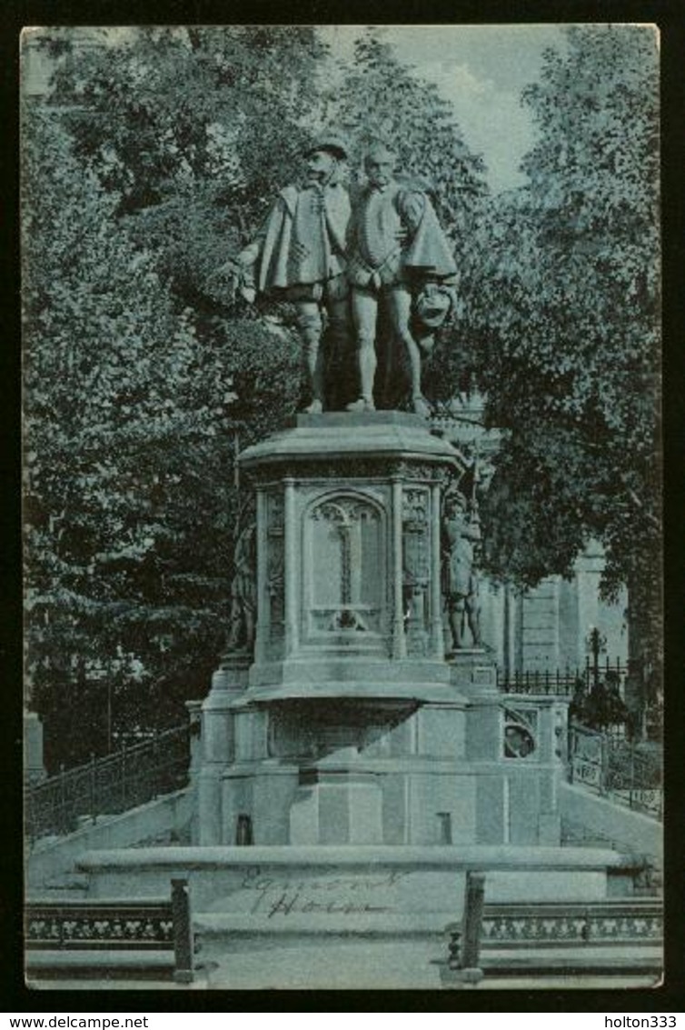 Monument To Counts D'Egmont & Hoorn Brussels, Belgium - Unused - Some Corner Wear - Monuments