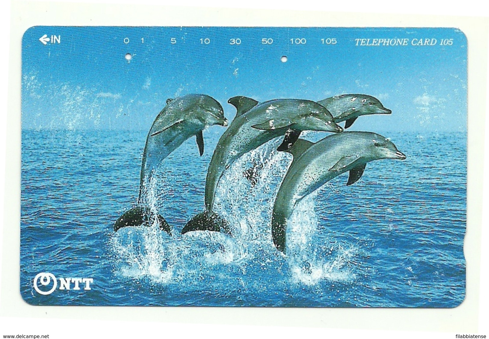 Giappone - Tessera Telefonica Da 105 Units T459 - NTT - Dolfijnen