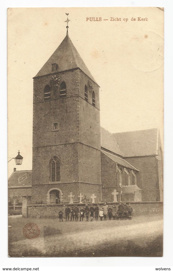 Pulle Zicht Op De Kerk St Pieter Oude Postkaart Zandhoven - Zandhoven