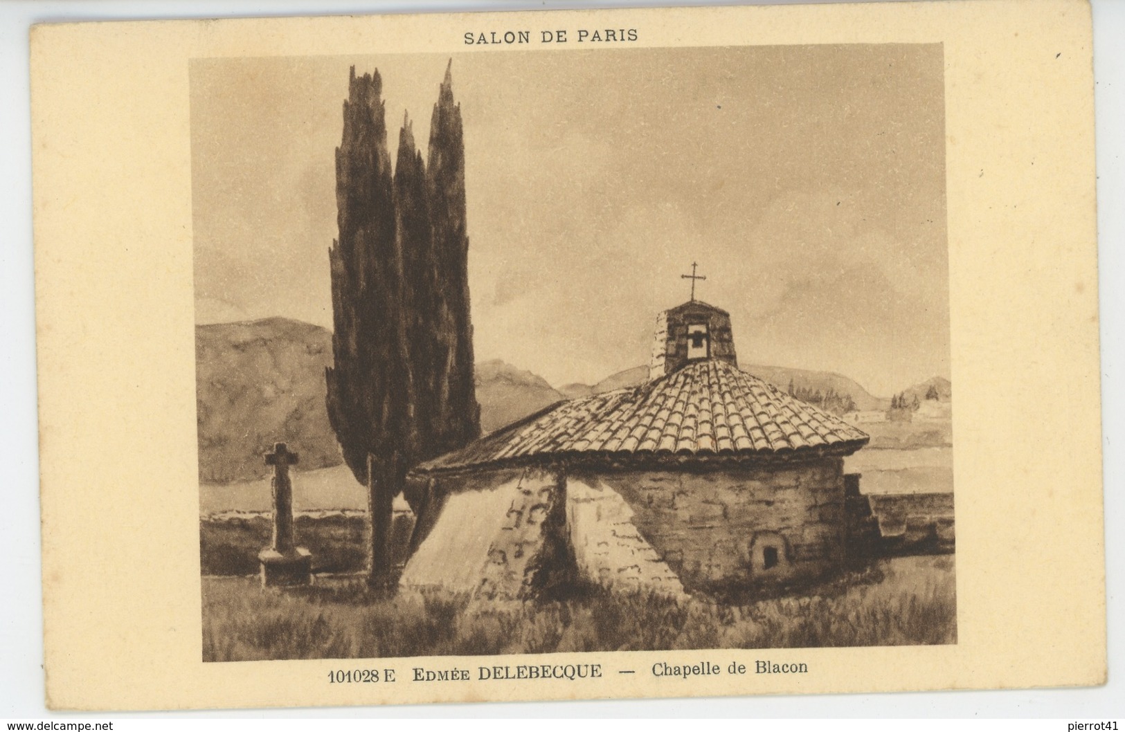 TABLEAU - SALON DE PARIS - Chapelle De BLACON Par EDMÉE DELEBECQUE - Autres & Non Classés