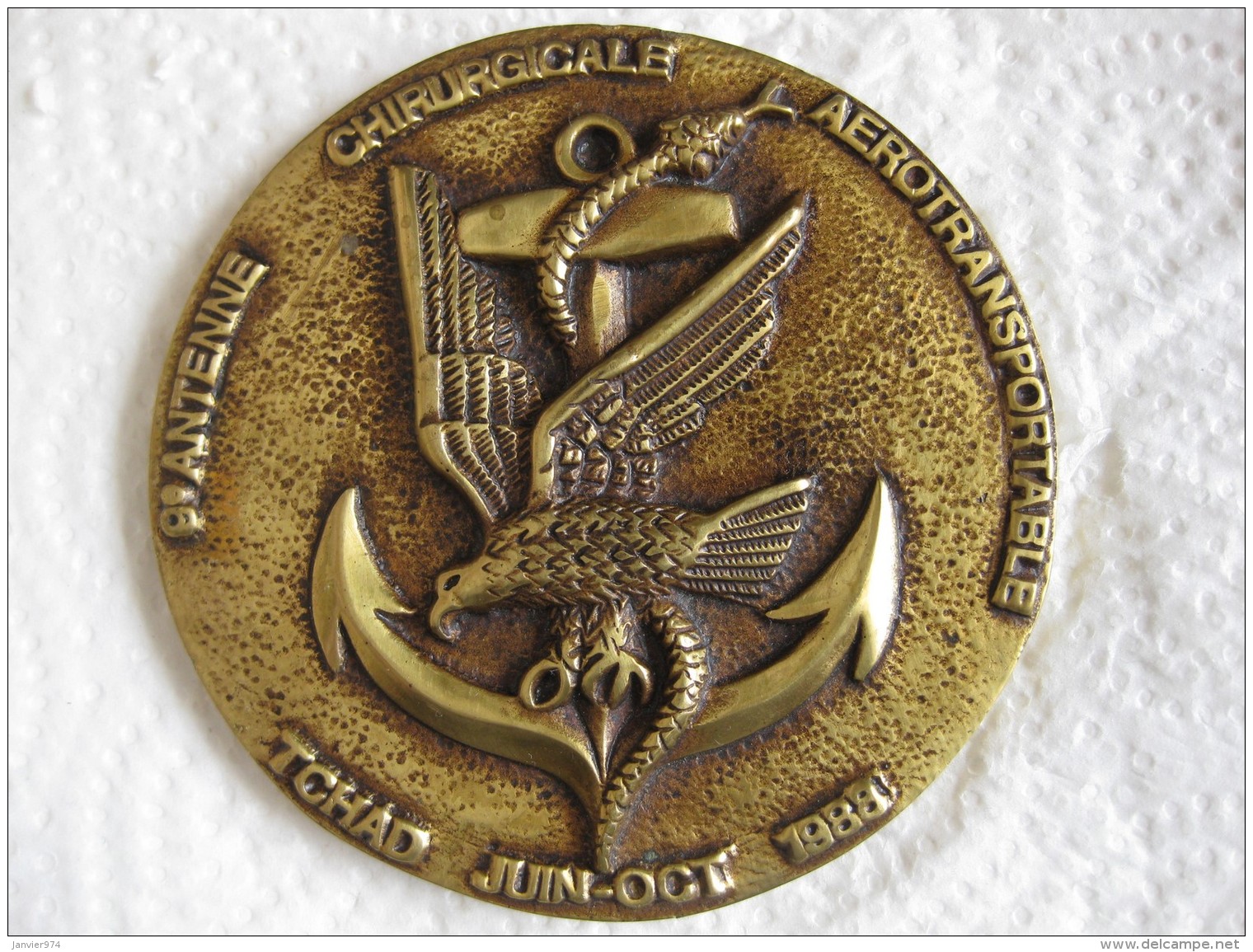 Médaille  9e Antenne Chirurgicale Aerotransportable Tchad  Juin Octobre 1988 - Otros & Sin Clasificación