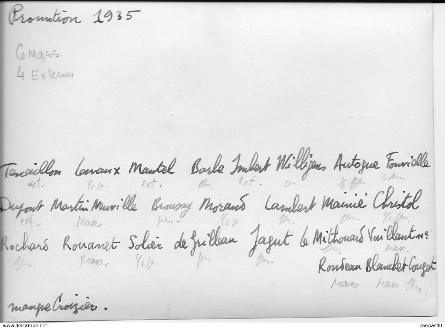 4 Photos 18X13 Anciens De La Corniche Pétain 1932-33-34-35--noms Au Dos - Guerre, Militaire