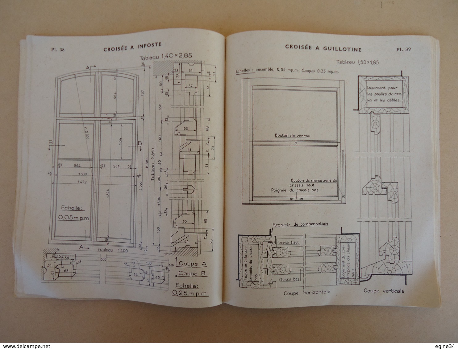 Bibliothèque De L'Enseignement Technique - A. Bernard - Le Dessin De Menuiserie - 2 Volumes - 1959 - Bricolage / Tecnica