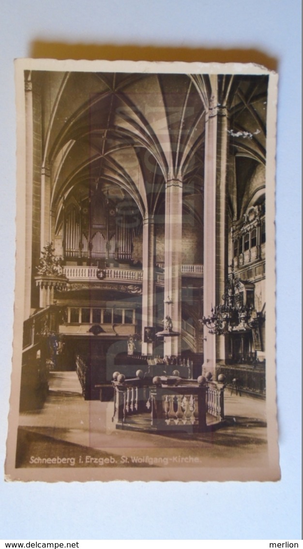 D158550  Germany  Saxony -Schneeberg I.Erzgeb. St. Wolfgang Kirche - Organ Orgel Orgue - Schneeberg