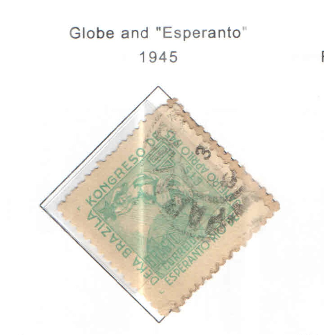 Brasile PO 1945 Globe Esperanto     Scott.626+ See Scan On Scott.Page - Usati