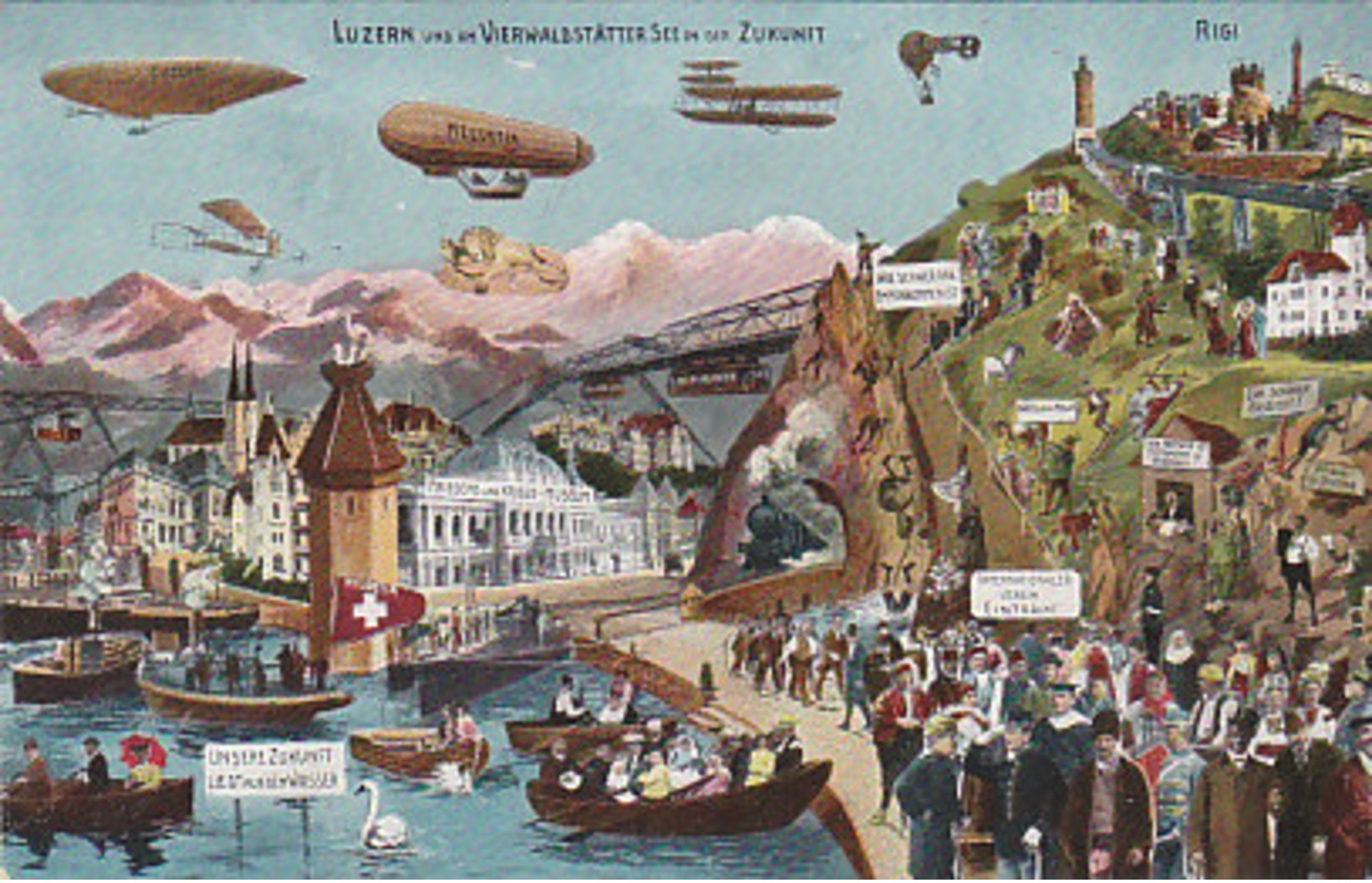 Luzern In Der Zukunft - 1912        (P-137-41230) - Lucerne