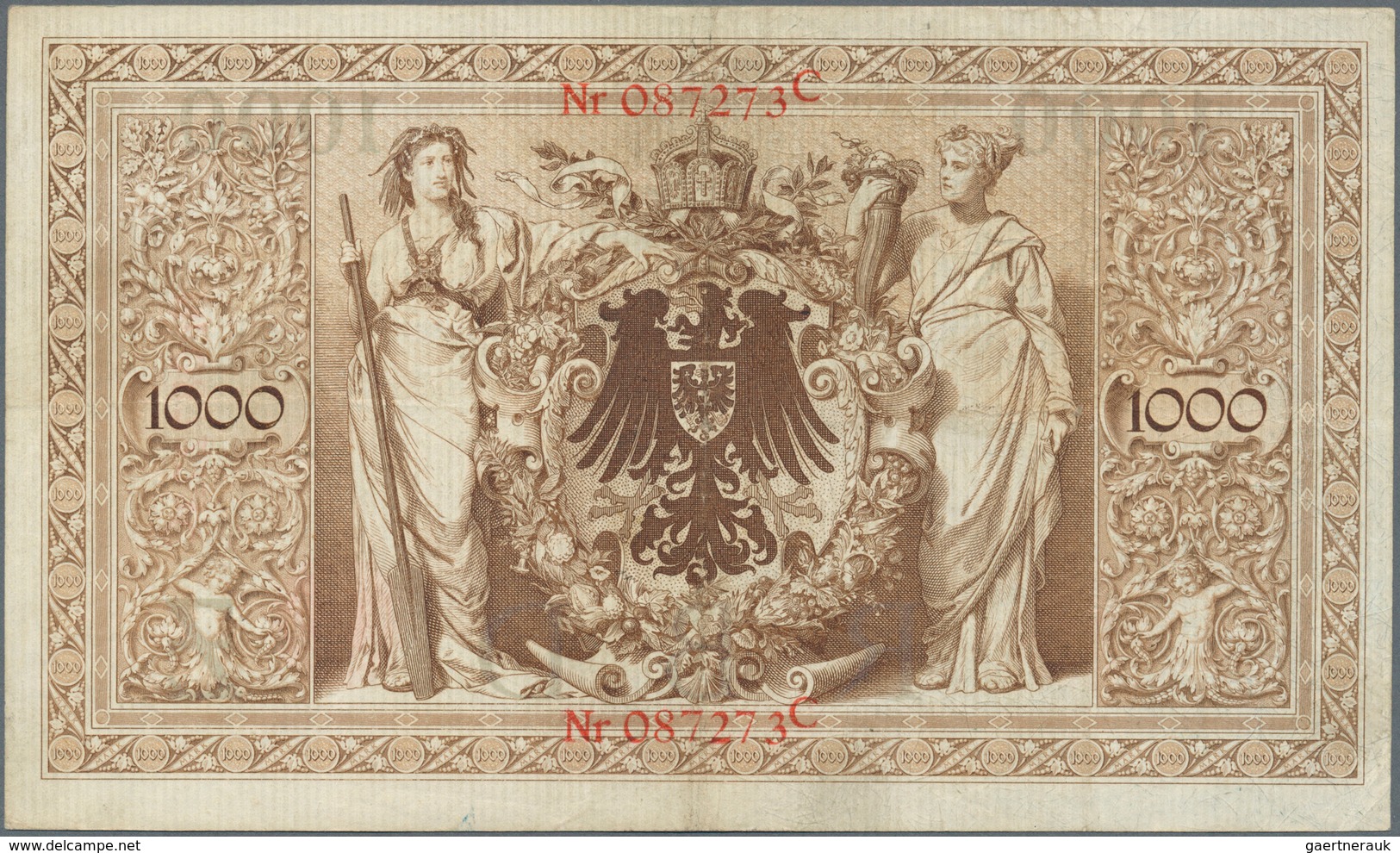 Deutschland - Deutsches Reich Bis 1945: 1000 Mark 1898, Ro.18, Sehr Schöne Saubere Note Mit Einigen - Otros & Sin Clasificación