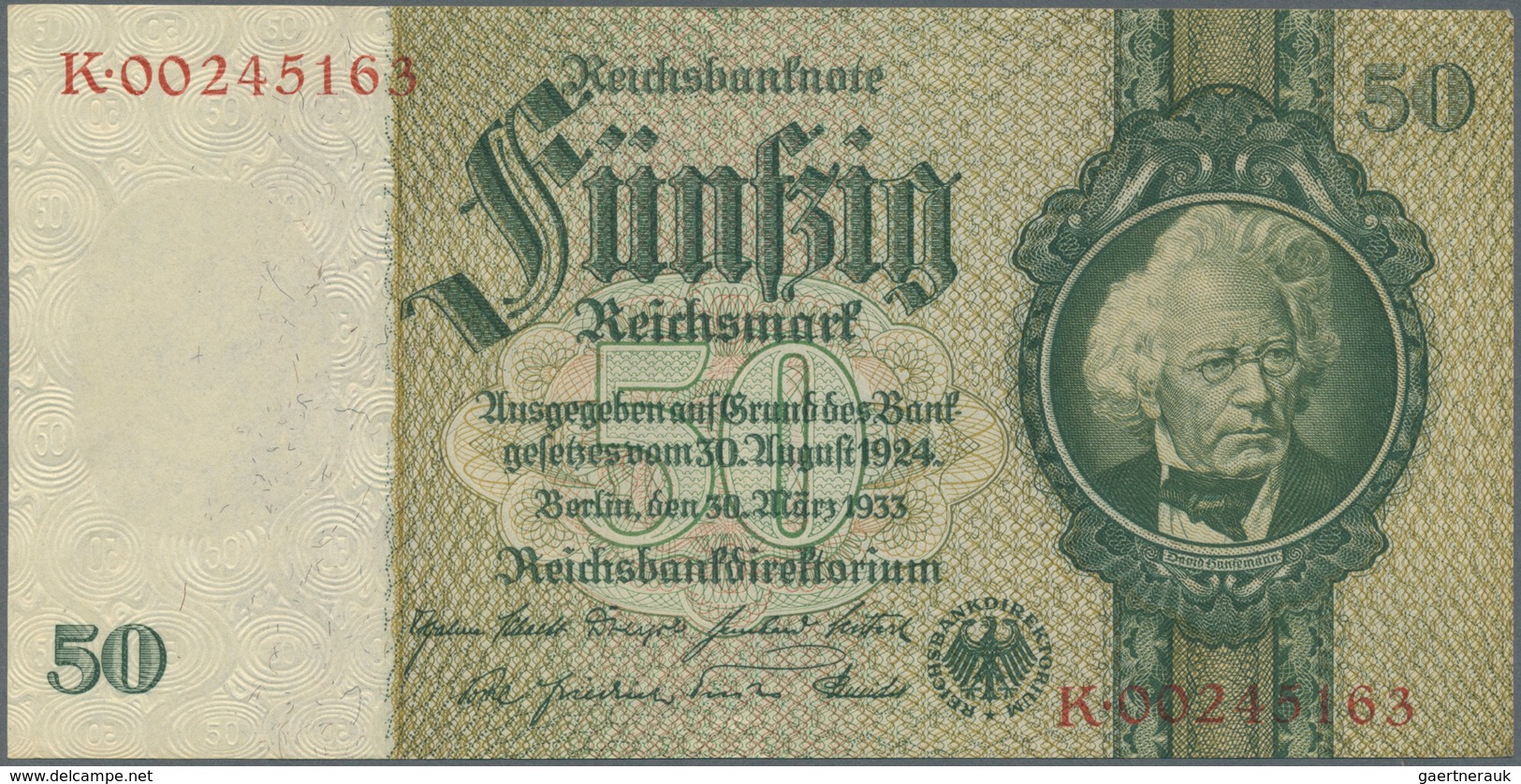 Deutschland - Deutsches Reich Bis 1945: Set Mit 9 Banknoten Der Ausgaben 1929 Bis 1936, Dabei 2 X 10 - Andere & Zonder Classificatie