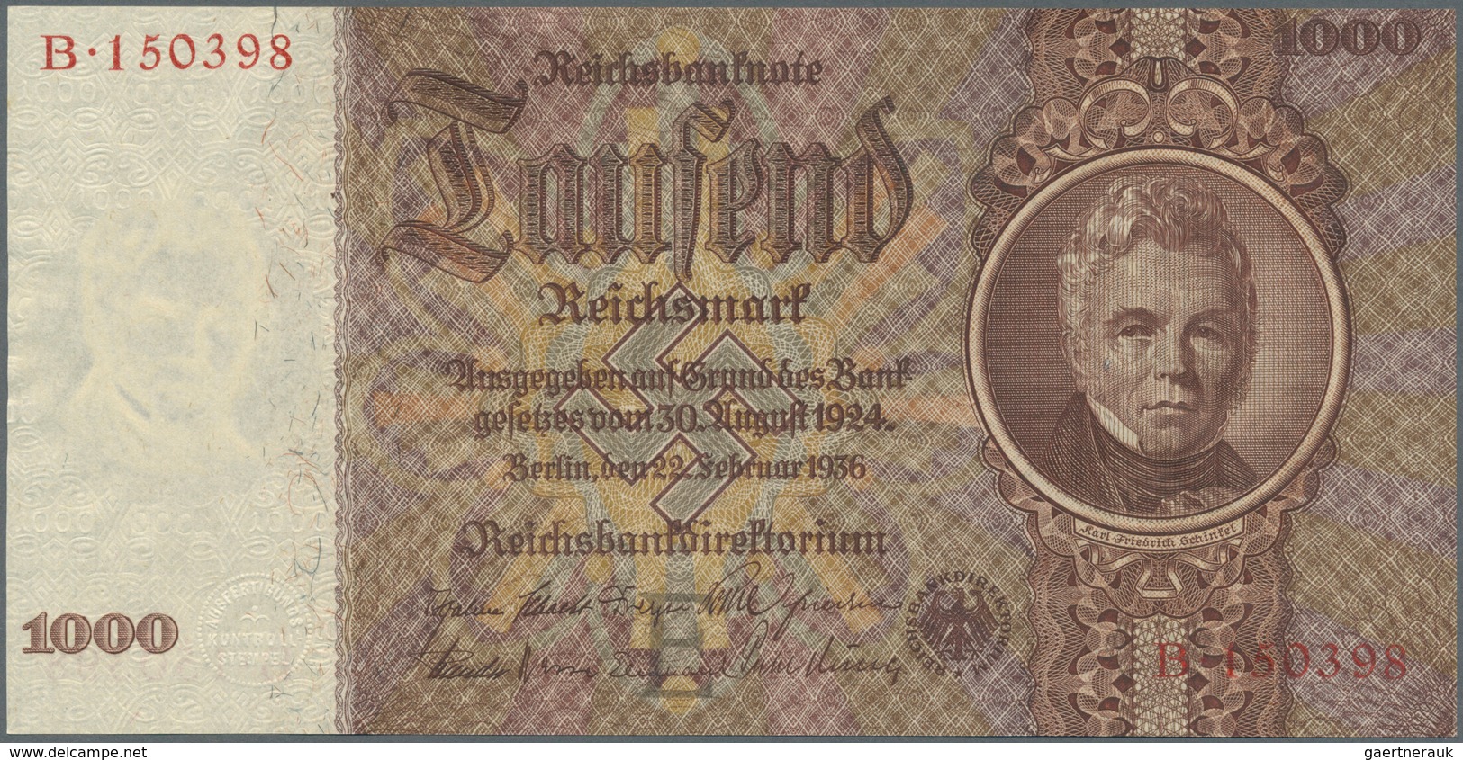 Deutschland - Deutsches Reich bis 1945: Set mit 9 Banknoten der Ausgaben 1929 bis 1936, dabei 2 x 10