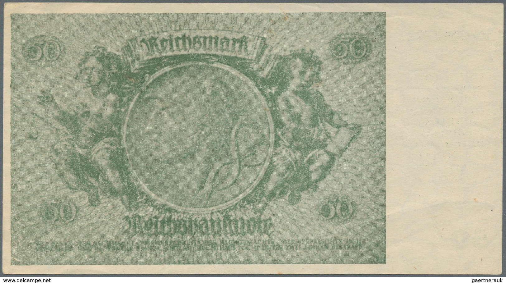 Deutschland - Deutsches Reich Bis 1945: 50 Reichsmark Schörner Notgeldausgabe 1945 Ro 180, Ungefalte - Autres & Non Classés